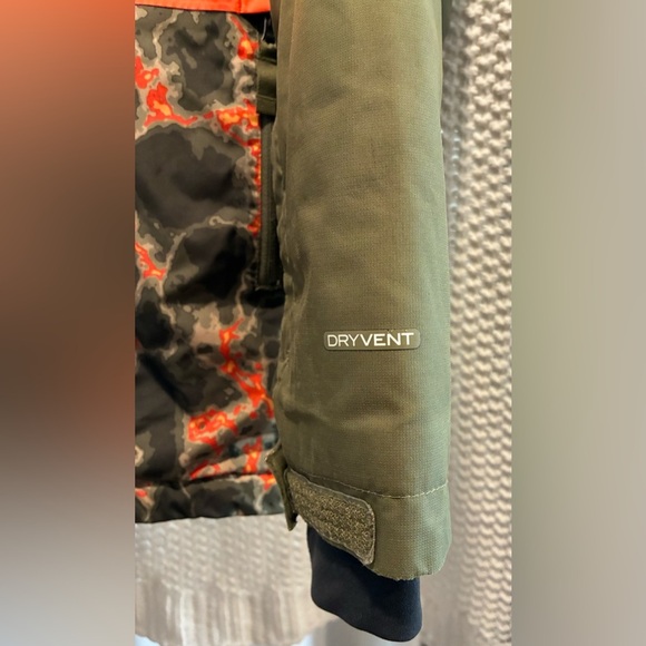 North Face Boy’s Freedom Extreme Insulated Jacket, Camo & Orange; Size L  14/16 - Picture 8 of 14